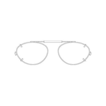 Visionaries® Almond Mirrored Clip-Ons