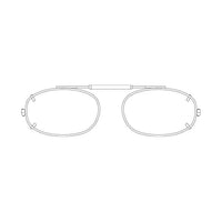 Visionaries® Rimless Lo Rectangle Clip-Ons