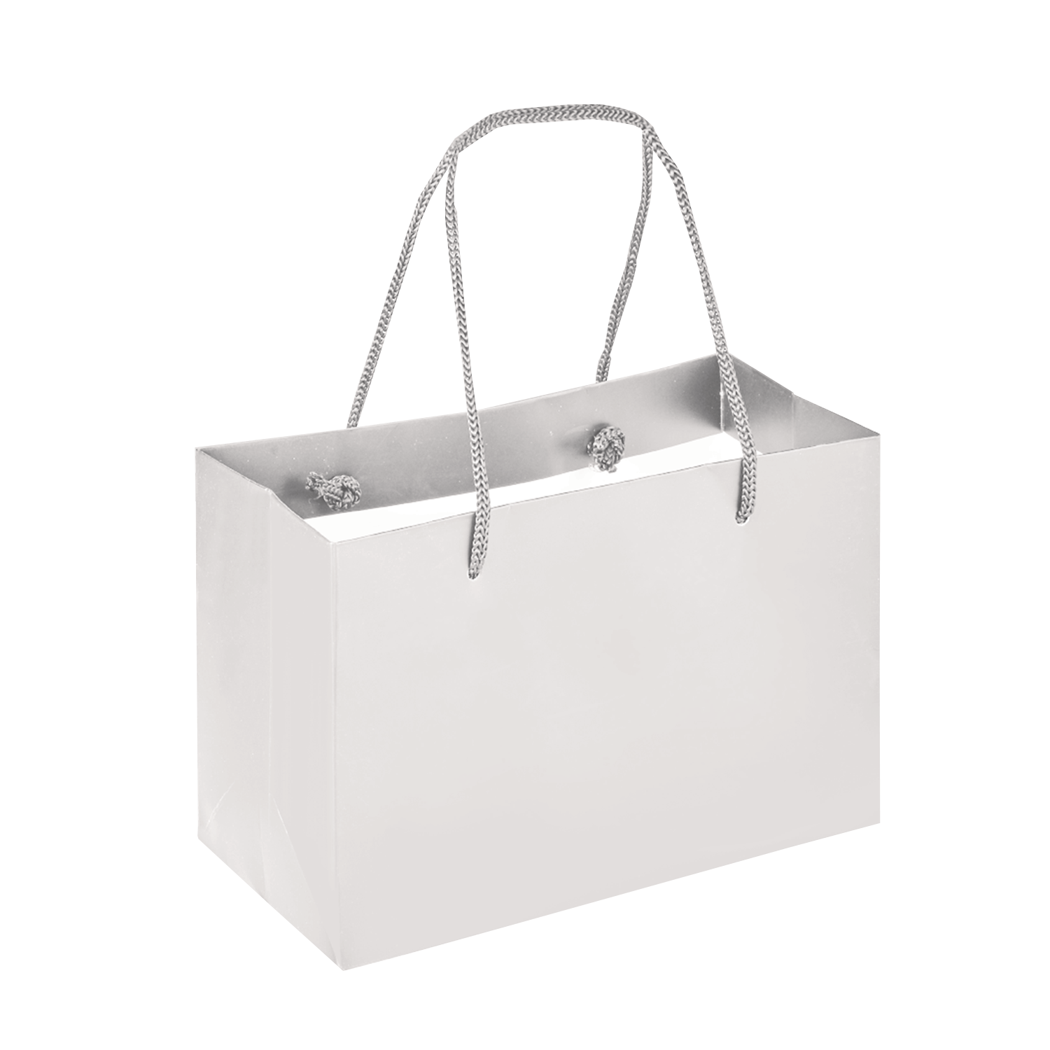 Boutique Shopping Bags White - Laminated (Small) [Min. Order Qty: 100 Bags]