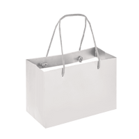 Boutique Shopping Bags White - Laminated (Small) [Min. Order Qty: 100 Bags]