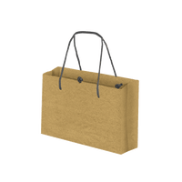 Boutique Eco-Friendly Shopping Bags - Kraft (Small) [Min. Order Qty: 100]
