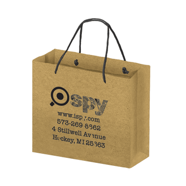 Boutique imprinted Eco-Friendly Shopping Bags - Kraft (Large) [Min. Order Qty: 500]