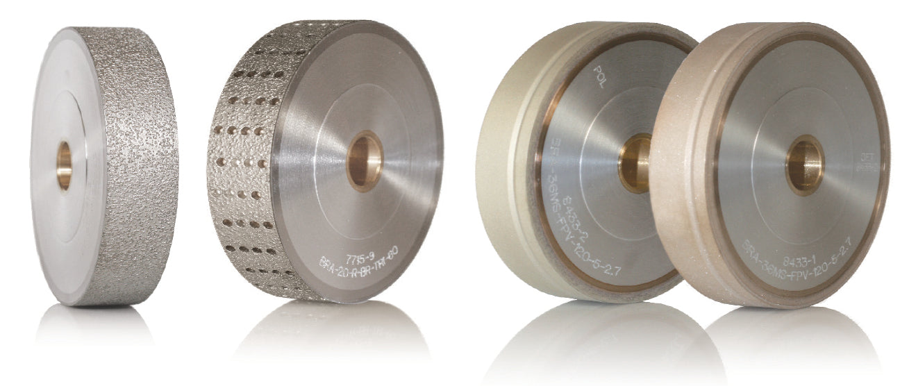 BRIOT FINISHING WHEEL 4-ANGLE FOR ALL MATERIALS 12mm