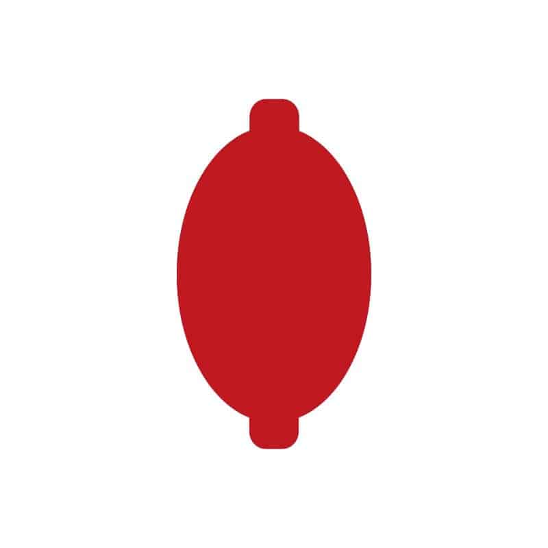 BigRed™ 17x30 Oval Solid - 1K