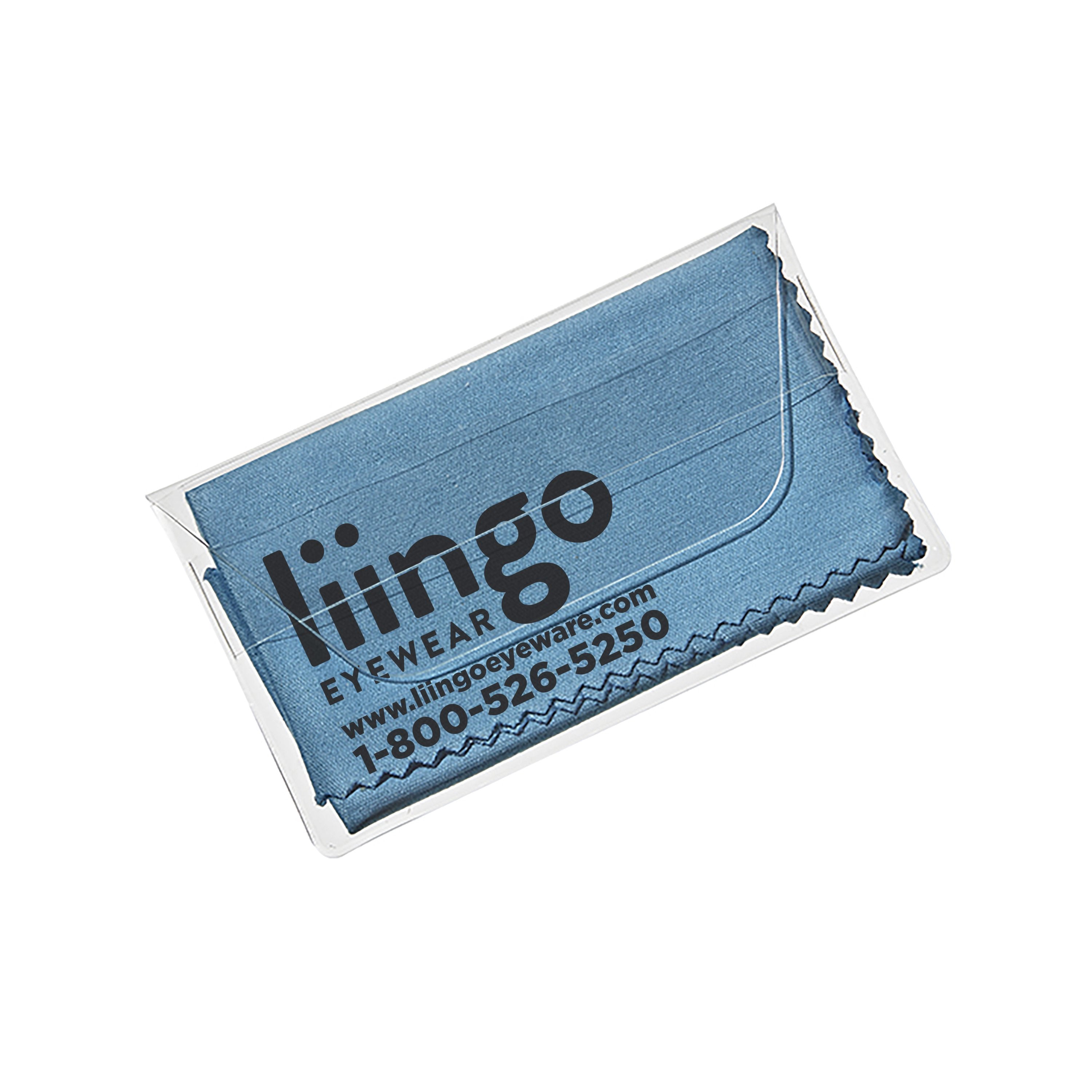 Purity™ Imprinted Chamois Cloth in Clear Pouch (Metallic Ink)