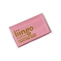 Purity™ Imprinted Microfiber Cloth in Clear Pouch (Metallic Ink)