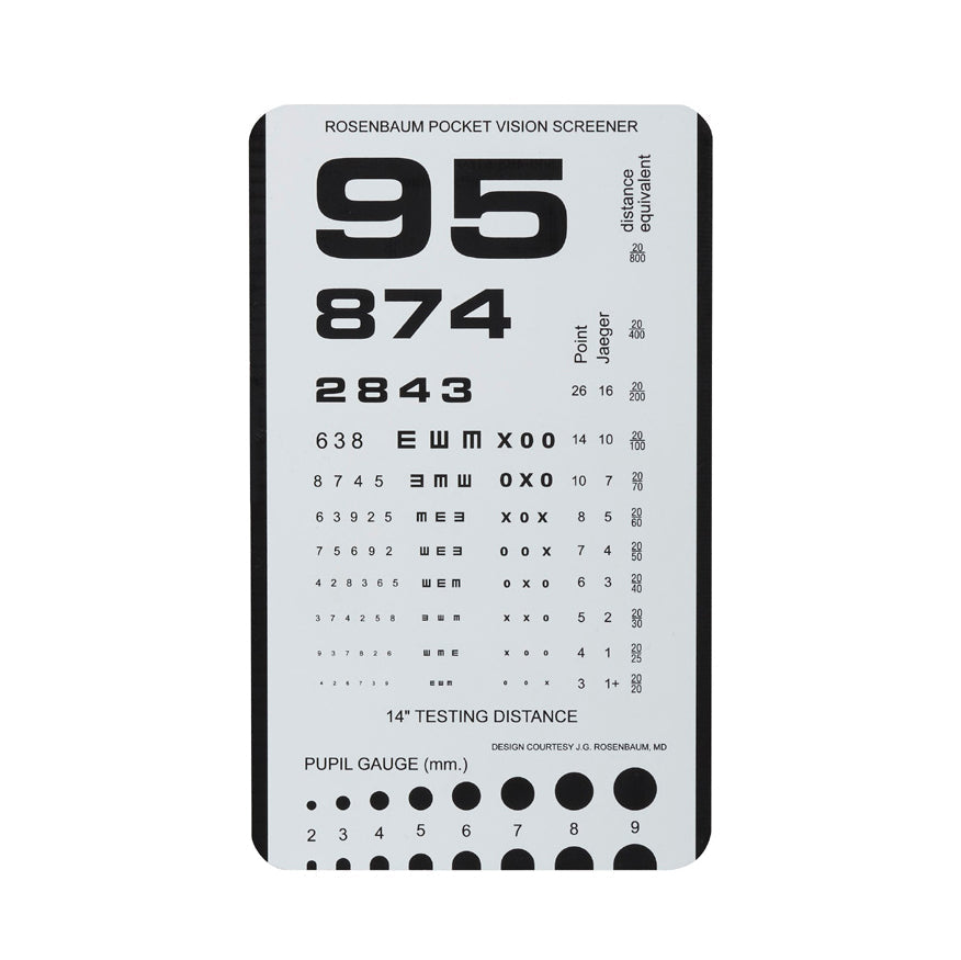 Rosenbaum Pocket Vision Tester